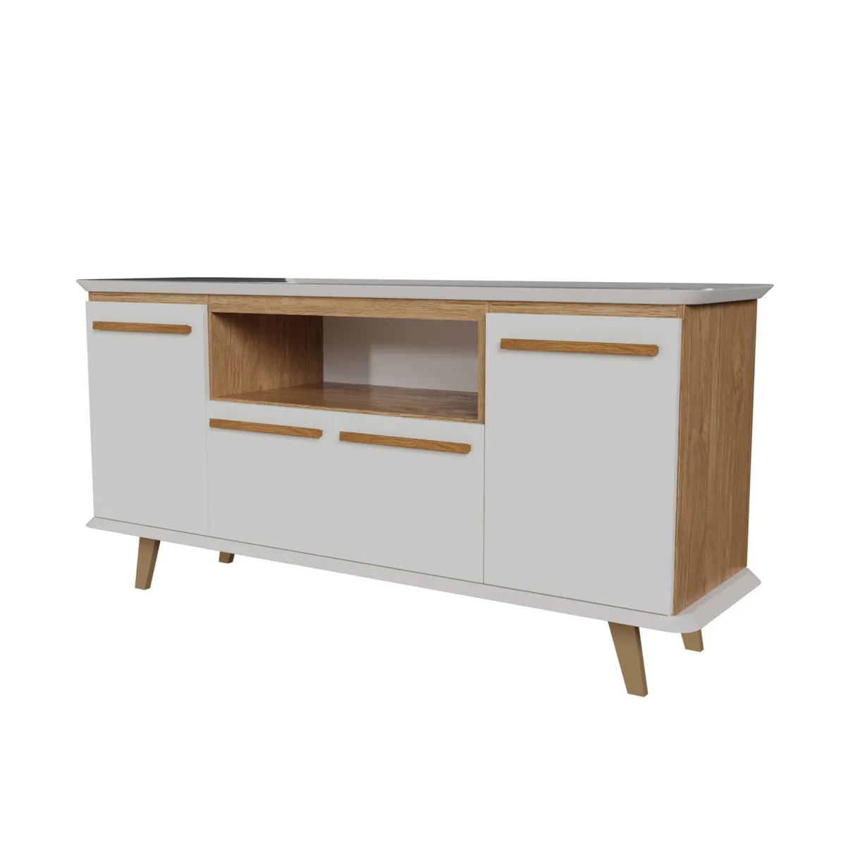 1 203 BUFFET MONACO INOVATA CVIDRIO Buffet Mónaco - Imagen 1