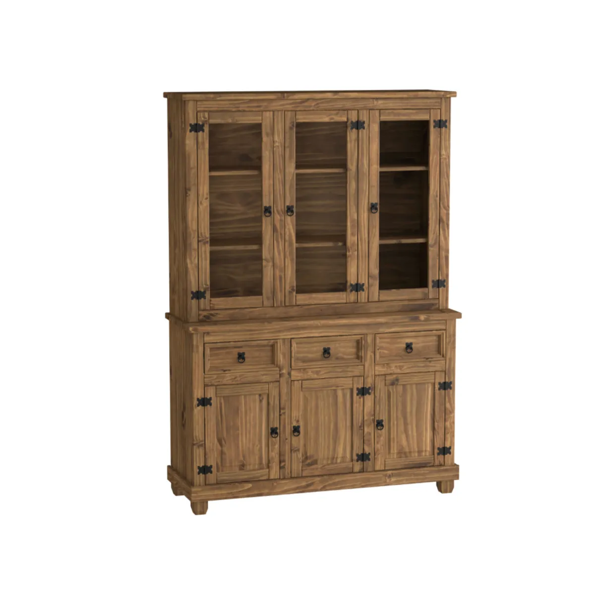 1 Cristaleira 6p 8292.c X.M. Vitrina Rústica 6P - Imagen 1